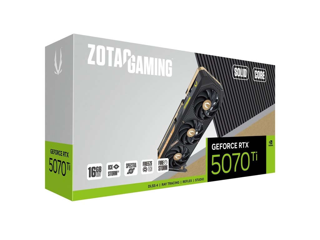 ZOTAC GAMING GeForce RTX 5070 Ti SOLID CORE