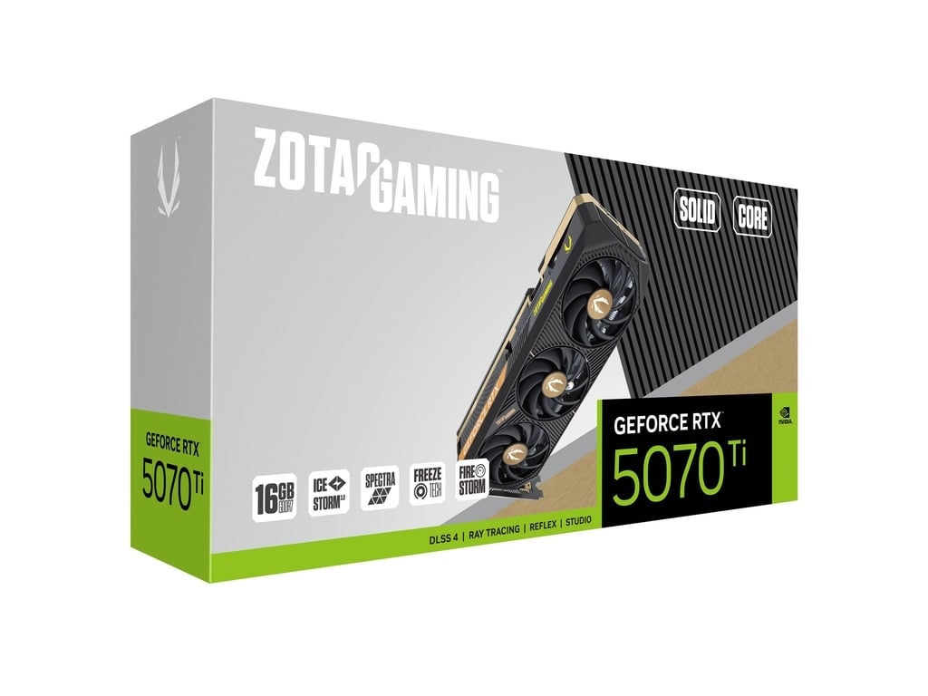 ZOTAC GAMING GeForce RTX 5070 Ti SOLID CORE