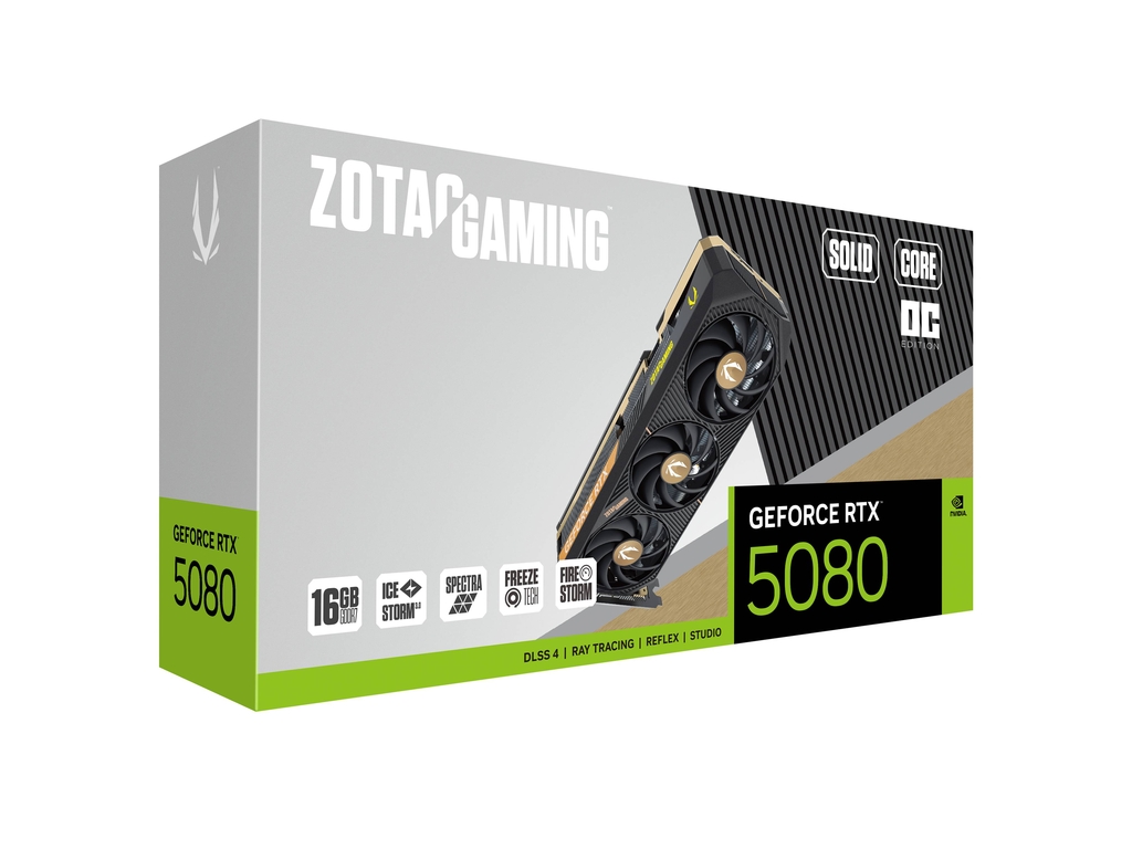 ZOTAC GAMING GeForce RTX 5080 SOLID CORE OC