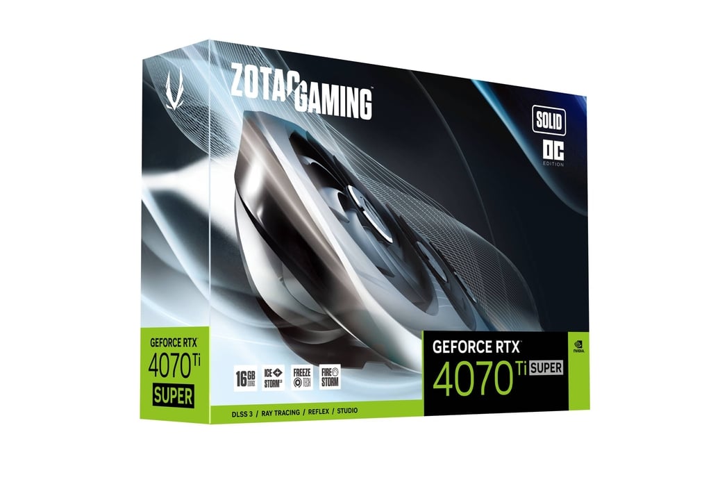 ZOTAC GAMING GeForce RTX 4070 Ti SUPER SOLID OC 16GB GDDR6X
