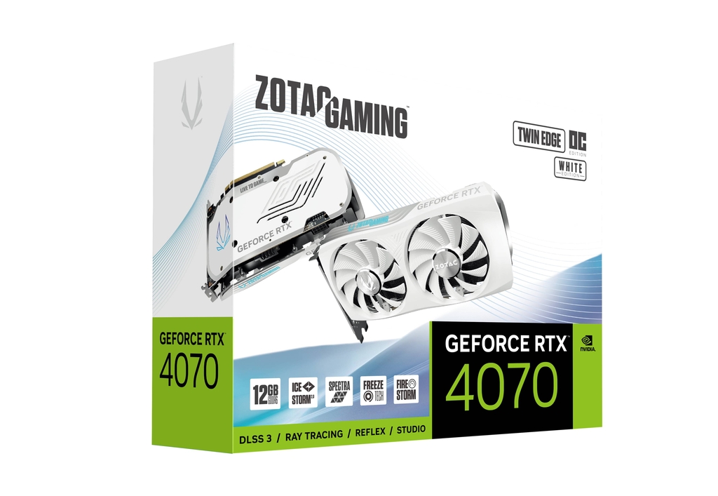ZOTAC GAMING GeForce RTX 4070 Twin Edge OC White Edition GDDR6