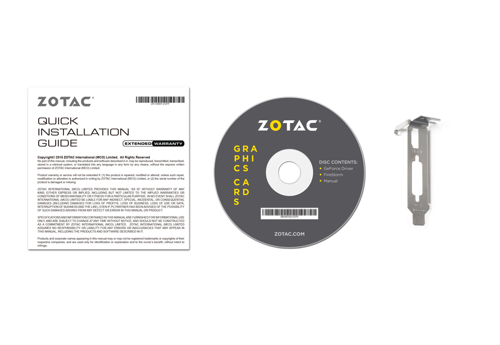 ZOTAC GeForce® GT 1030 Zone Edition