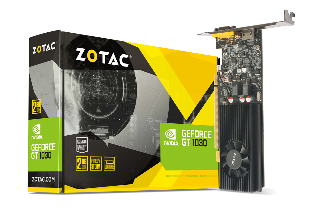 ZOTAC GeForce® GT 1030 2GB GDDR5 HDMI/VGA Low Profile