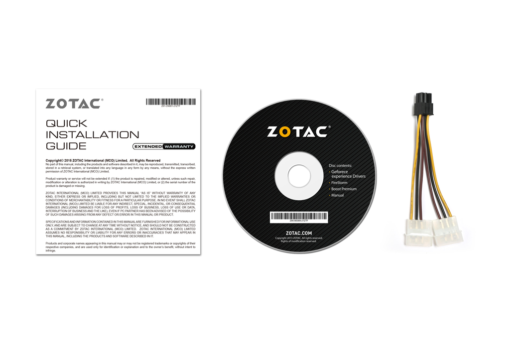 ZOTAC GeForce® GTX 1060 6GB AMP 백플레이트