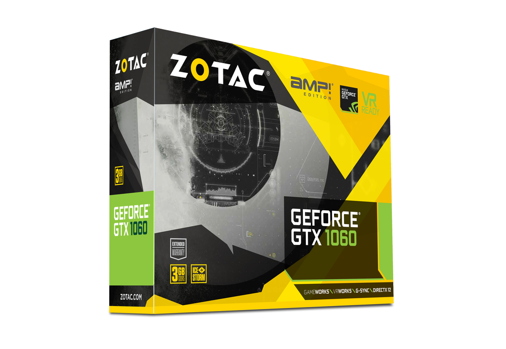 ZOTAC GeForce® GTX 1060 3GB AMP! Edition