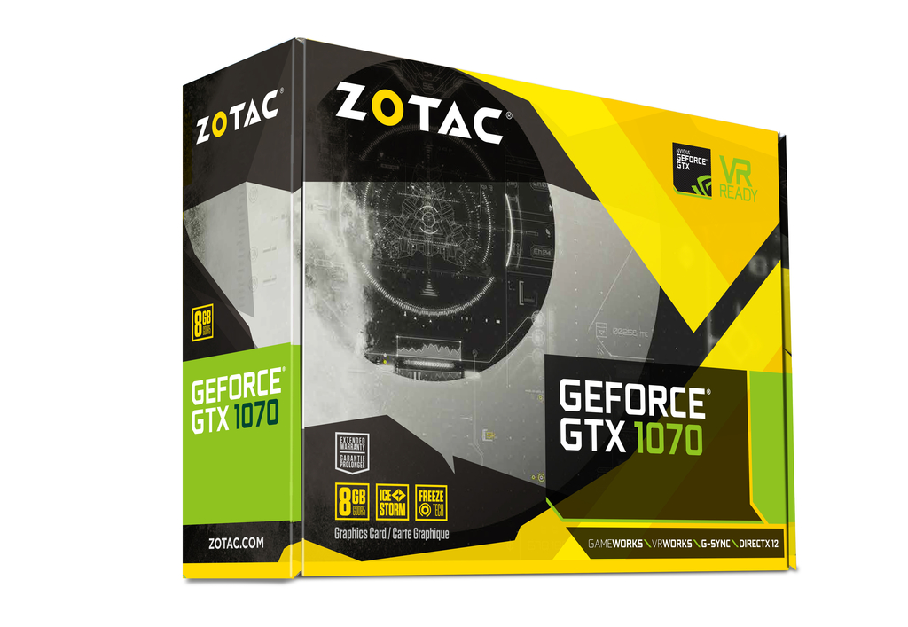 ZOTAC GeForce GTX 1070 8GB DDR5 Mini-Video Card ZT-P10700L-10H