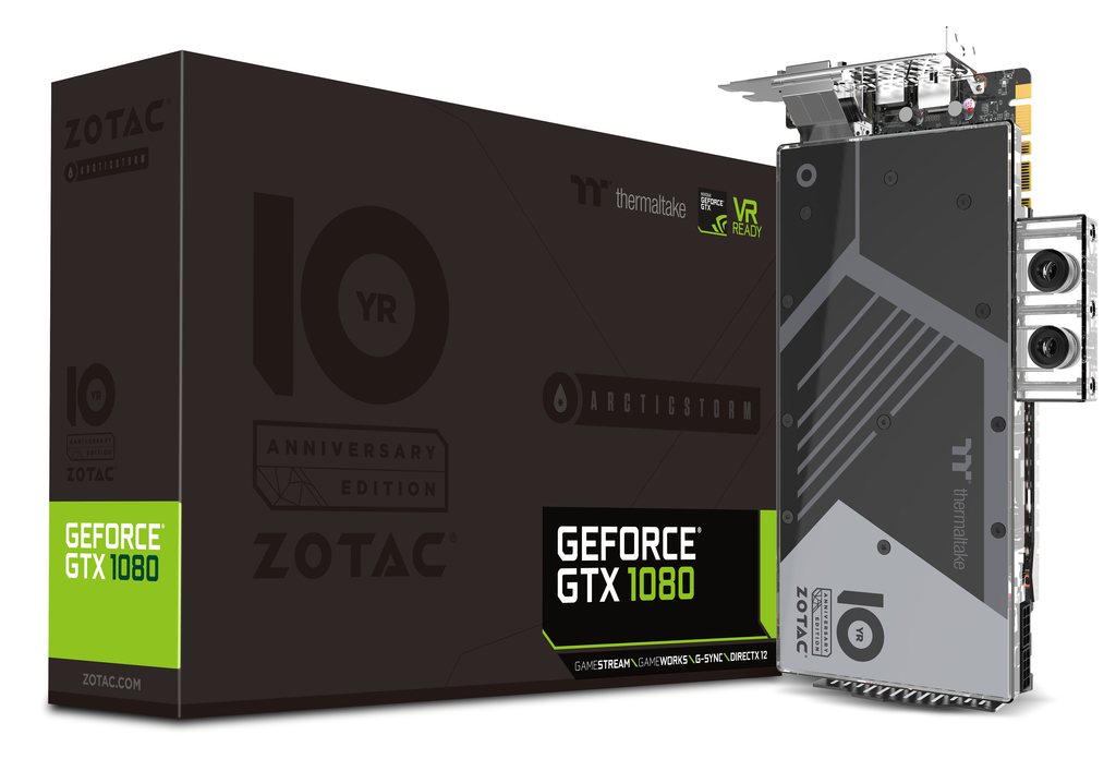 ZOTAC GeForce GTX 1080 ArcticStorm Thermaltake 10 Year Anniversary