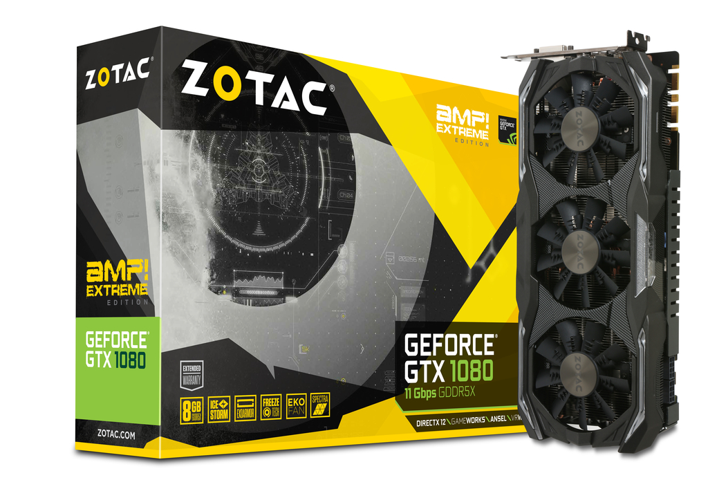 ZOTAC GeForce® GTX 1080 AMP Extreme+ (11Gbps GDDR5X)