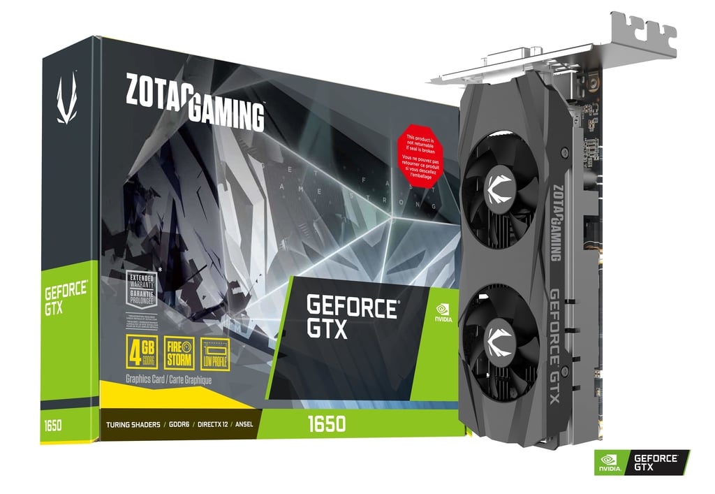 ZOTAC GAMING GeForce GTX 1650 Low Profile GDDR6