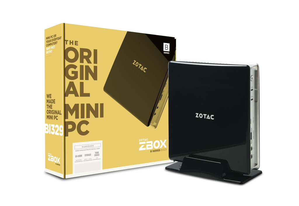  Zotac Mini PC Barebone System ZBOX-BI320-U-W2A