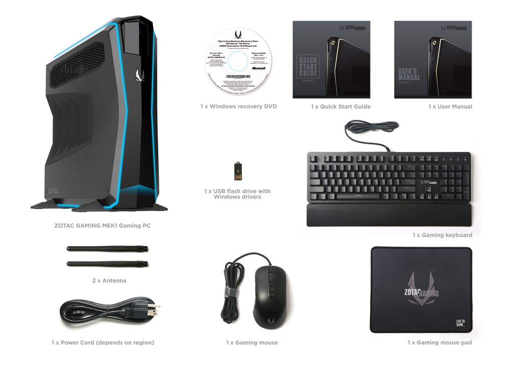 Zotac mek1 gaming pc sales