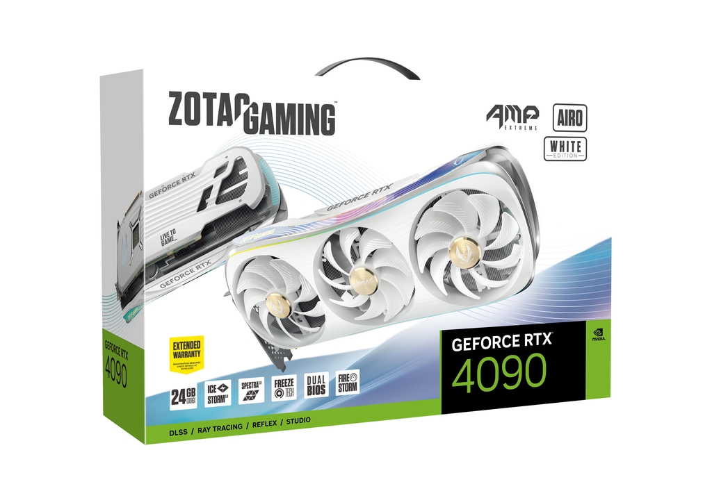 ZOTAC GAMING GeForce RTX 4090 AMP Extreme AIRO White Edition