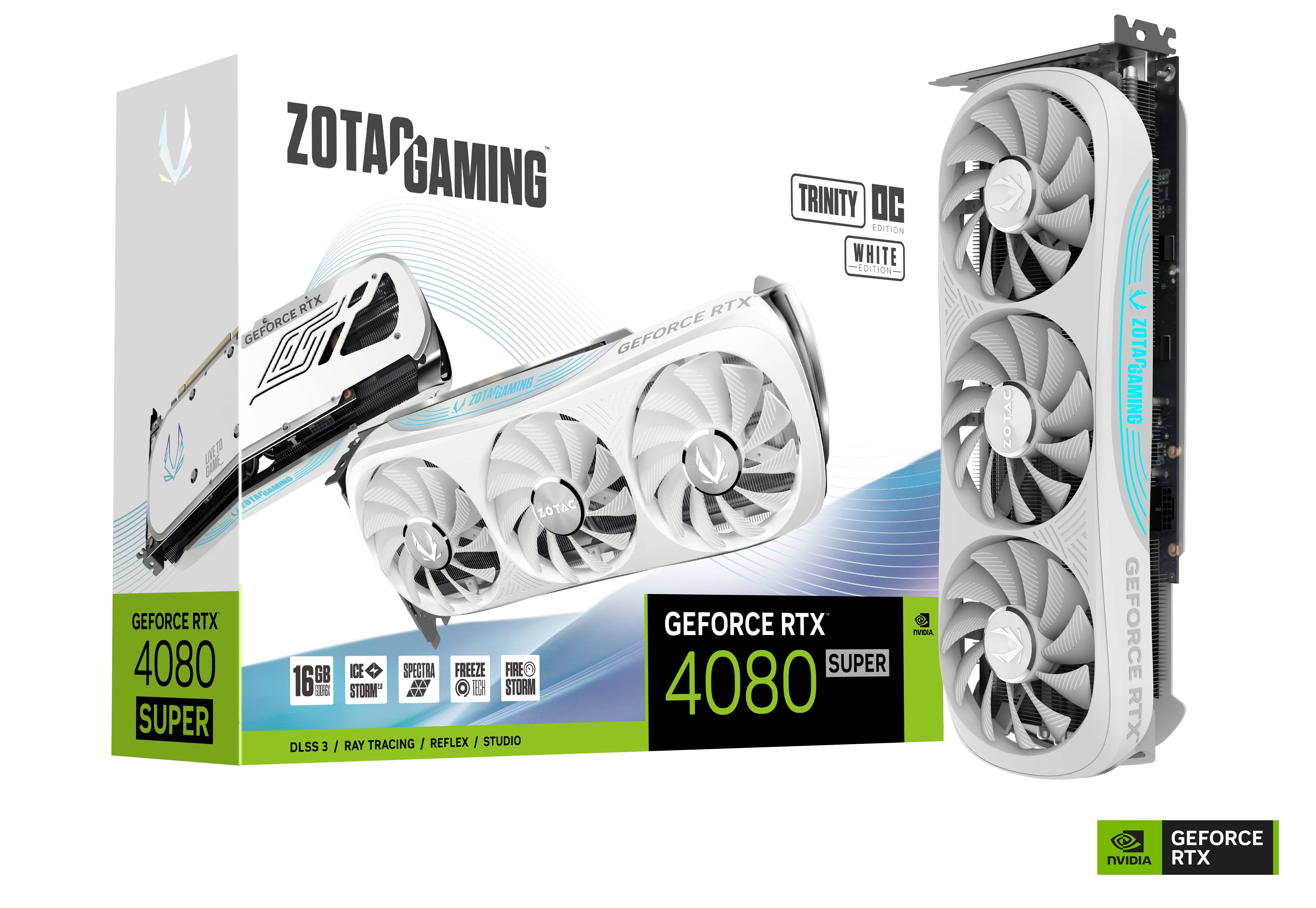 ZOTAC GAMING GeForce RTX 4080 SUPER Trinity OC White Edition 16GB 