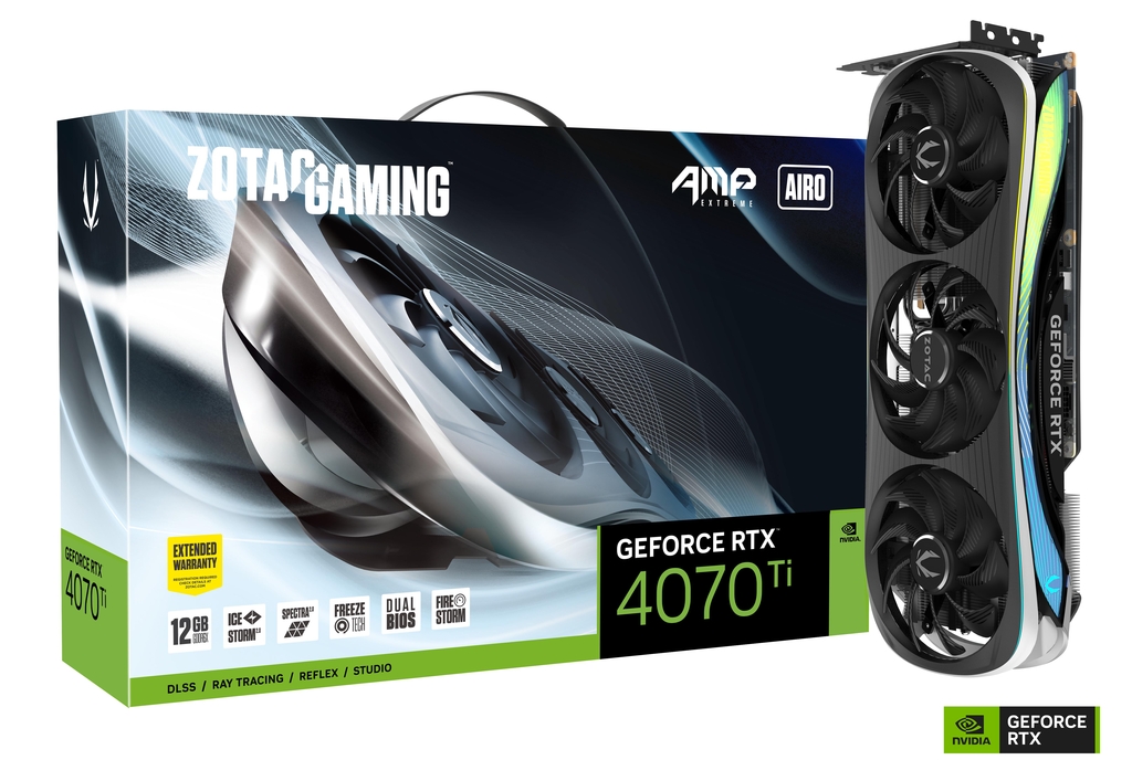 ZOTAC GAMING GeForce RTX 4070 Ti AMP Extreme AIRO