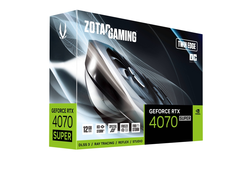 ZOTAC GAMING GeForce RTX 4070 SUPER Twin Edge OC 12GB GDDR6X