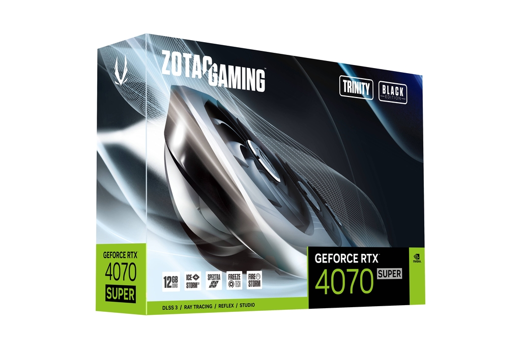 ZOTAC GAMING GeForce RTX 4070 SUPER Trinity Black Edition 12GB GDDR6X