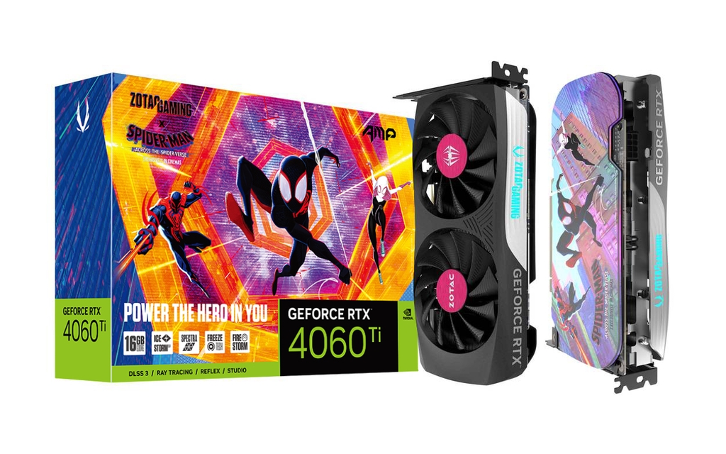 ZOTAC GAMING GEFORCE RTX 4060 Ti 16GB AMP SPIDER-MAN™: Across the Spider-Verse Bundle