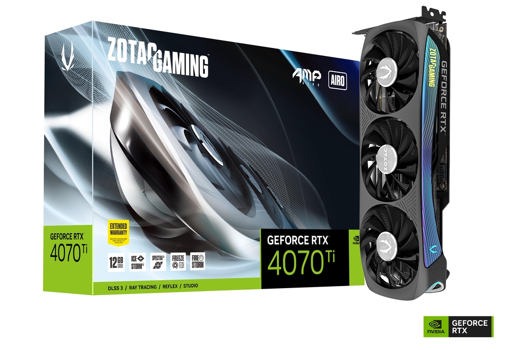 ZOTAC GAMING GeForce RTX 4070 Ti AMP AIRO