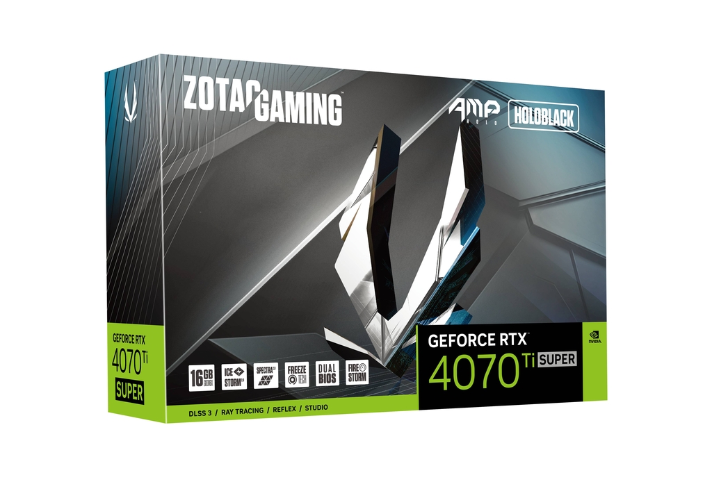 ZOTAC GAMING GeForce RTX 4070 Ti SUPER AMP HOLO 16GB GDDR6X
