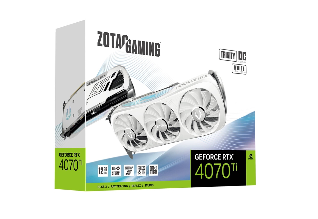 ZOTAC GAMING GeForce RTX 4070 Ti Trinity OC White Edition