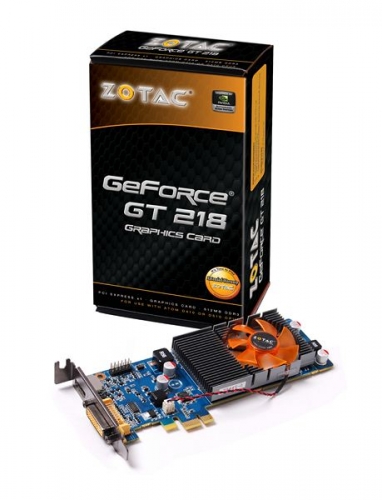 ZOTAC GeForce GT 218 ZOTAC It s time to play