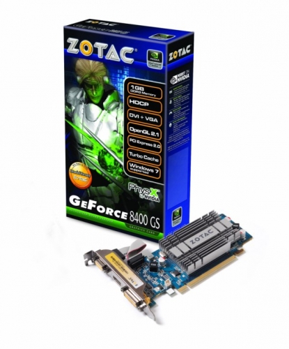 ZOTAC GeForce 8400 GS 1GB LP ZOTAC It s time to play