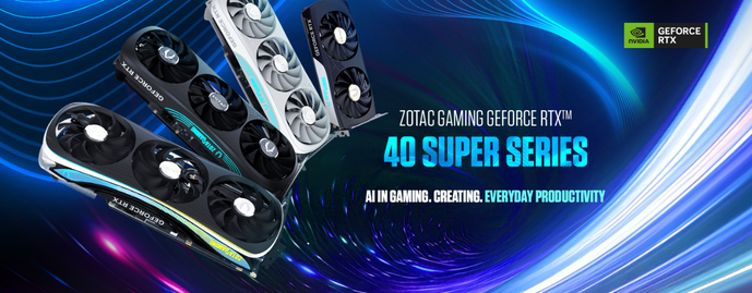 ZOTAC GAMING GeForce RTX 40 SUPER 系列正式登場