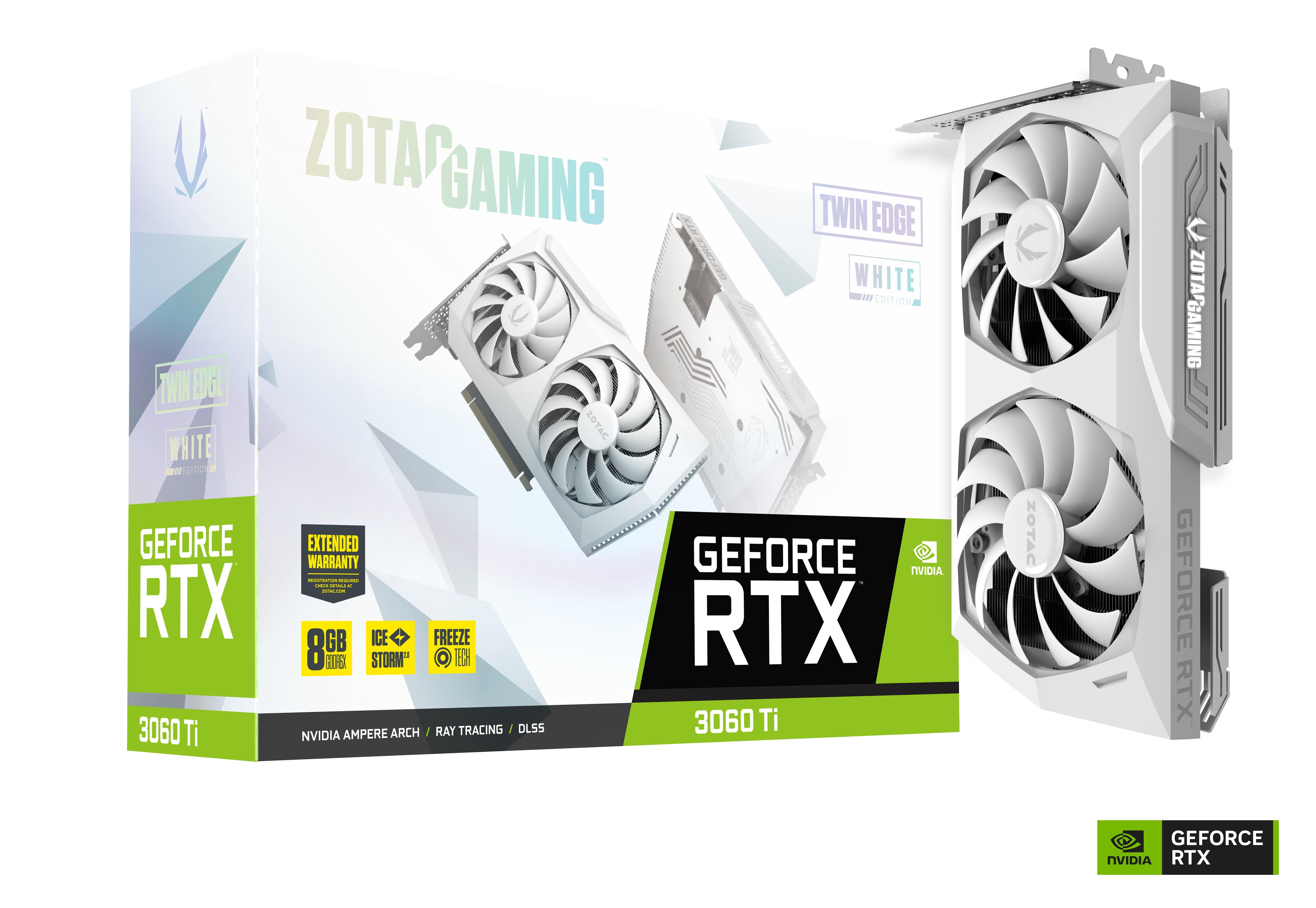 ZOTAC GAMING GeForce RTX 3060 Ti GDDR6X Twin Edge White Edition 