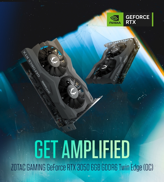 ZOTAC GAMING GeForce RTX 3050 6GB Twin Edge